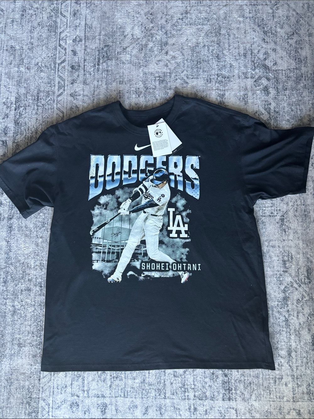 Nike Black Dodgers Shohei Ohtani Graphic Tee Loose Fit